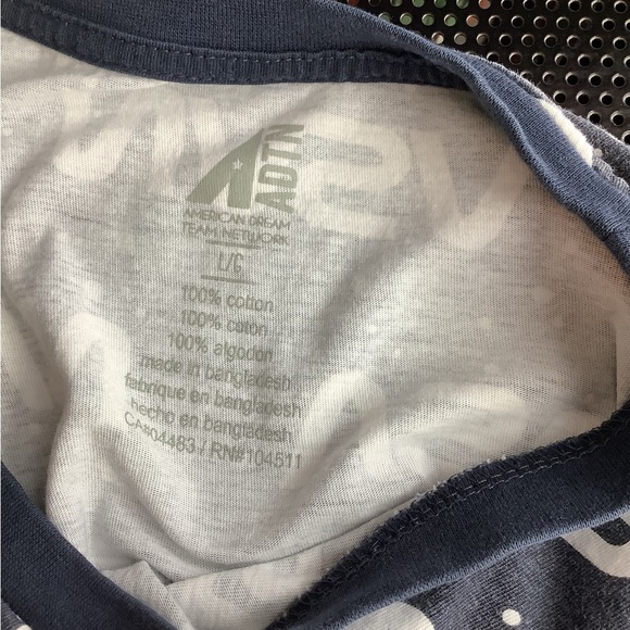 NASA T-Shirt Size American Dream Team Network Large Blue and white cotton - Picture 10 of 10